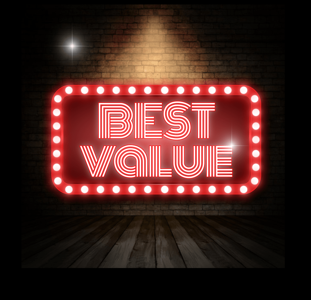 Sharpo offers the best value!